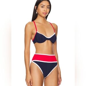 BEACH RIOT Kori Top & Carlotta Bottom in Americana Colorblock